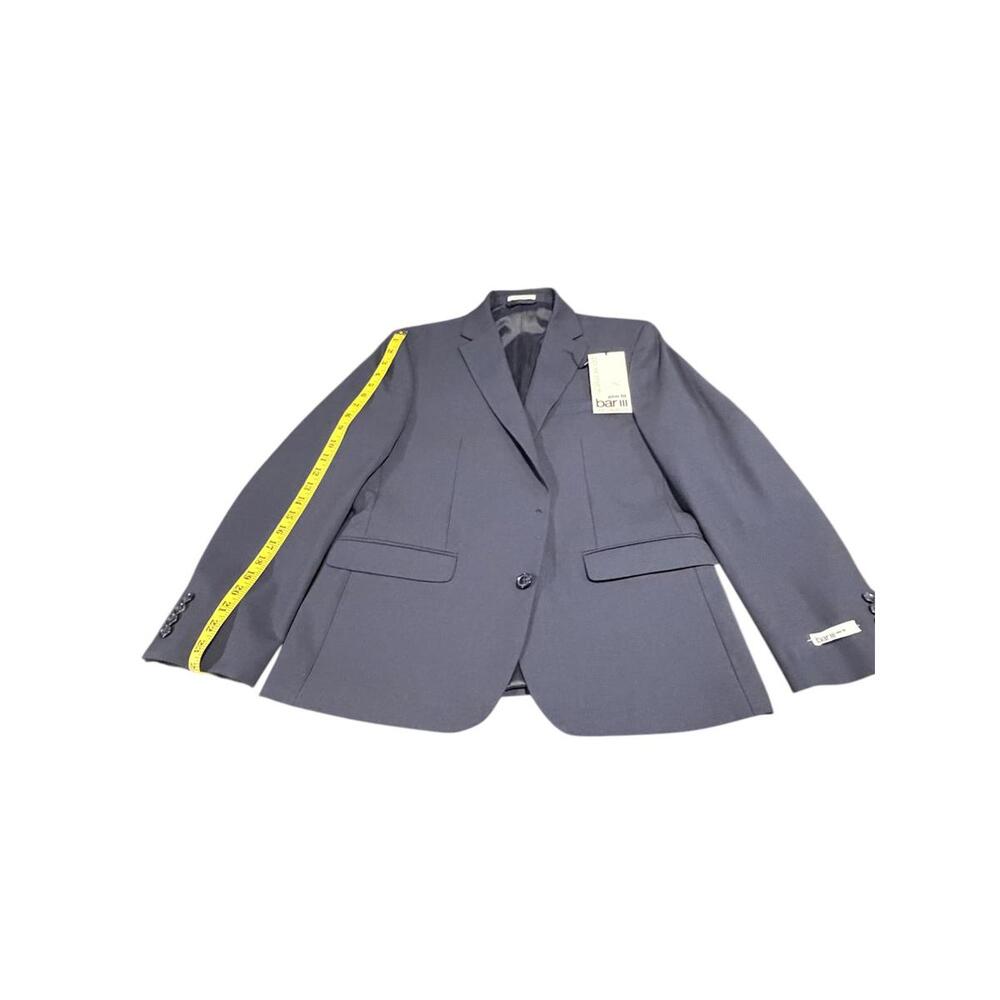 Bar 3 Men’s Blazer - Size 40S, Stylish Navy, Missing Top Button
